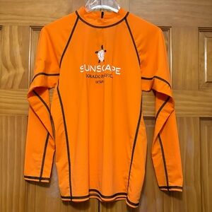 Sunscape Orange Long Sleeve Rash Guard Size Medium NWT